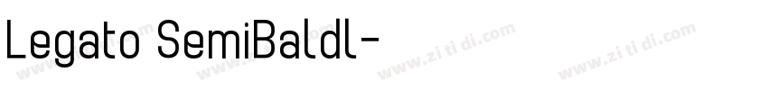 Legato SemiBaldl字体转换